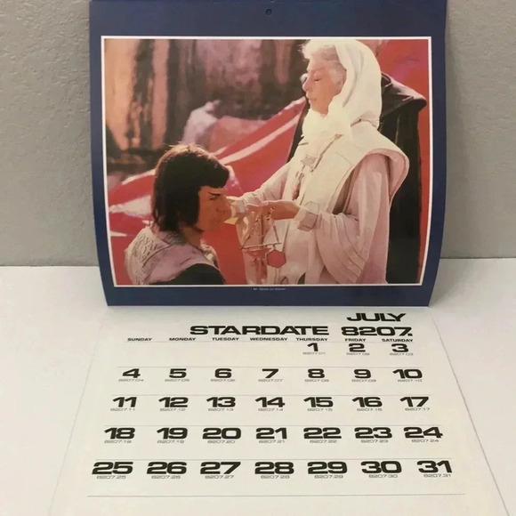 Star Trek Star Date Calendar 1982 - Picture 5 of 6